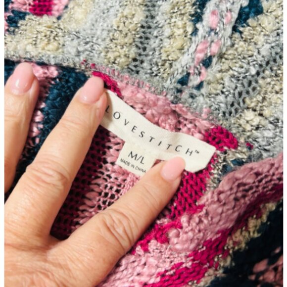 Lovestitch Riviera Striped Hoodie M/L - Picture 8 of 9